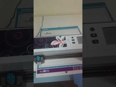 Cutting Stamped Sentiments with Brother ScanNCut CM250
