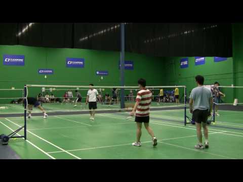 MBG Badminton tournament. colin/ray vs finn/henry
