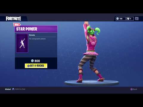 Fortnite Battle Royale New Emote Star Power Zoey Skin - 