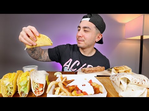 EATING Del Taco Tacos + LOADED Chilli Cheese Fries And...