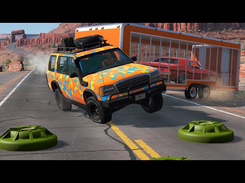#2 Cars vs Anti-Tank Mines — BeamNG Drive