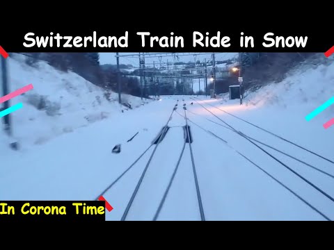Cab View In Switzerland | Snow Adventure | Train Ride in Corona Time