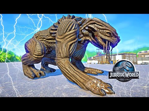 Alien Dogsaurus vs T-REX, Ultimasaurus, Spinosaurus Fight - Jurassic World Evolution Alien Dinosaurs
