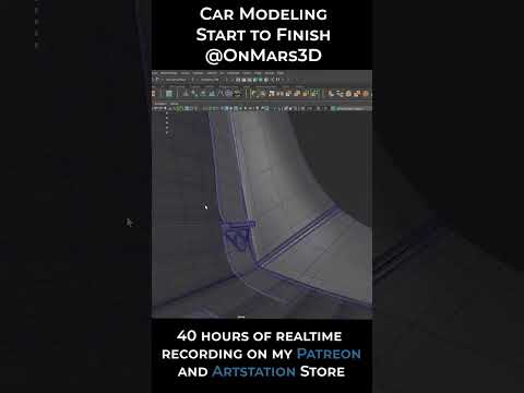 Level up your 3D Car Modeling 3dmodeling autodeskmaya blender