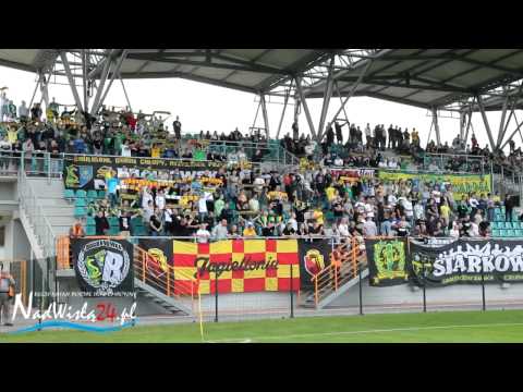 Doping kibiców Siarki podczas meczu z Olimpią Elbląg, 29.09.2012HD