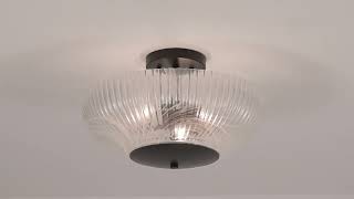 1_WAtch A Video About the Possini Euro Molini Matte Black Bowl 3 Light Ceiling Light