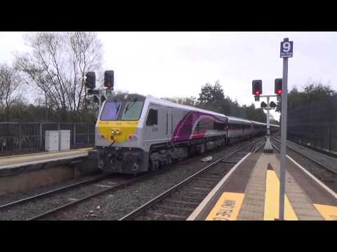 NIR 201 Class loco 208 + Enterprise Test Train - Belfast Central & Yorkgate 11/11/15