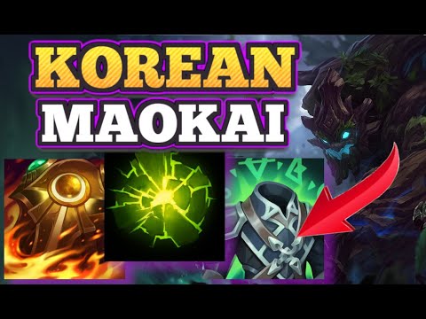 KOREAN CHALLENGERS ARE ABUSING THIS MAOKAI BUILD! - Season 11 Maokai Jungle Gameplay