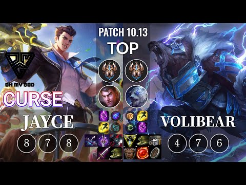 OMG Curse Jayce vs Volibear Top - KR Patch 10.13