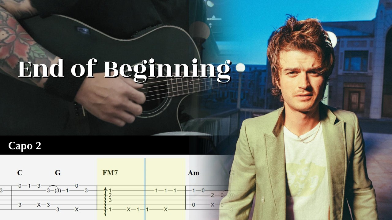 End of Beginning - Djo - Fingerstyle Guitar TAB Tutorial