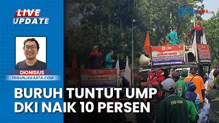 Tuntut UMP 2025 Naik 10 Persen demi Hidup Layak, Massa Buruh Geruduk Kantor Balai Kota Jakarta