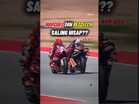 Duel 300 KM/Jam Ini Bikin Motor Marc & Bezzecchi Saling Sedot #marcmarquez #marcobezzecchi #aragongp
