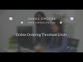 Online Ordering Threshold Limits