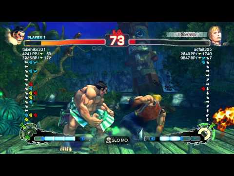 SSF4 AE: Akimo (Honda) vs adfail325 (Cody) - Ranked Match (720p HD)
