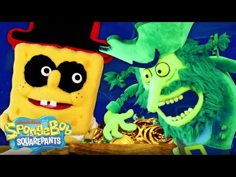 SpongeBob Goes on a Treasure Hunt IRL! ?‍☠️ SpongeBob Episode with Puppets!
