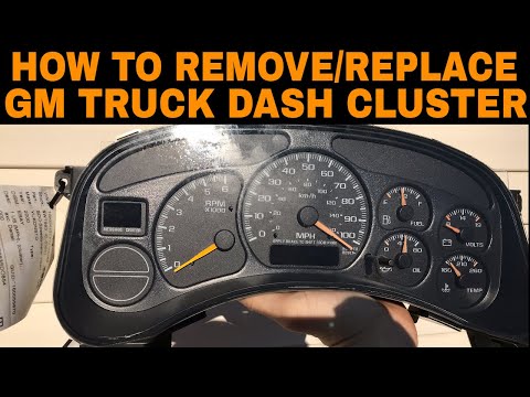 How To Remove Or Replace GM Truck Instrument Cluster Dash Panel