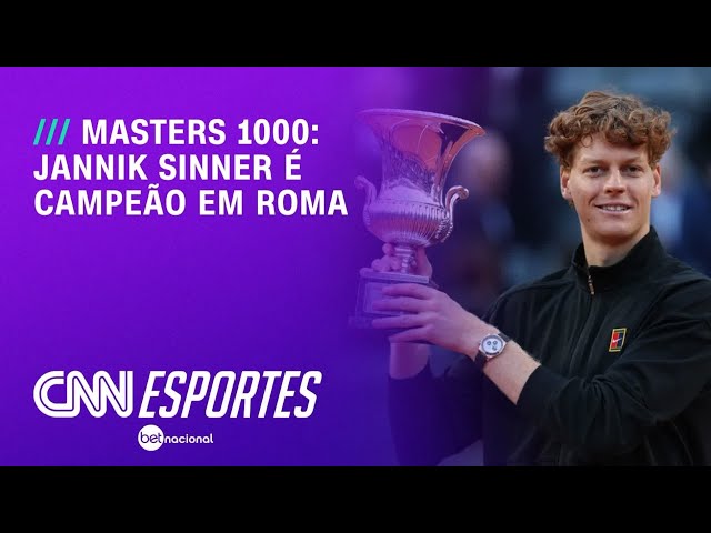 Jannik Sinner conquista título inédito no Masters 1000 de Roma | CNN PRIME TIME