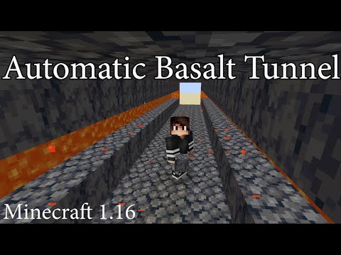 Automatic Basalt Tunneling Machine | Minecraft 1.16