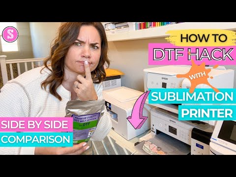 😍 Testing the Viral DTF Printing with Sublimation Ink Hack...Does It Even Work?