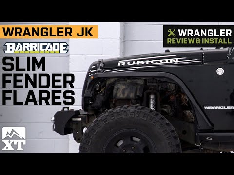 Jeep Wrangler JK Barricade Slim Fender Flares Review & Install