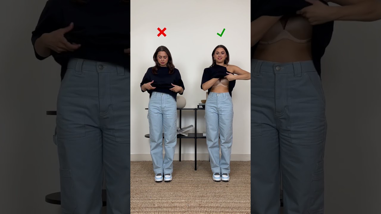 VIRAL T-SHIRT HACKS! 🤍👚 Daily #shorts about #fashionhacks and #fashioninspo #fashion #stylingtips