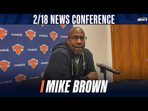 Knicks coach Mike Brown talks Jeremy Sochan, facing the Pistons, and more