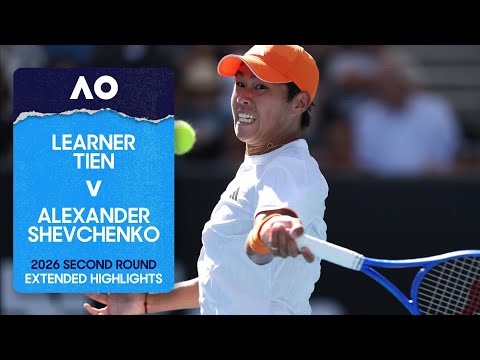 Learner Tien v Alexander Shevchenko Extended Highlights | Australian Open 2026 Second Round