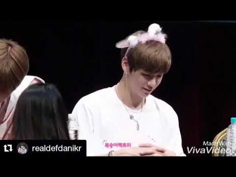 fansign lầy lội của KANG DANEIL (WANNA ONE)