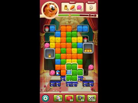 Toon Blast Level 6185 - NO BOOSTERS 🐻🐺🐱 | SKILLGAMING ✔️