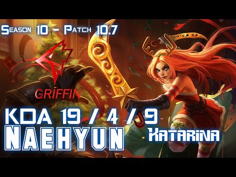 GRF Naehyun KATARINA vs ZOE Mid - Patch 10.7 KR Ranked