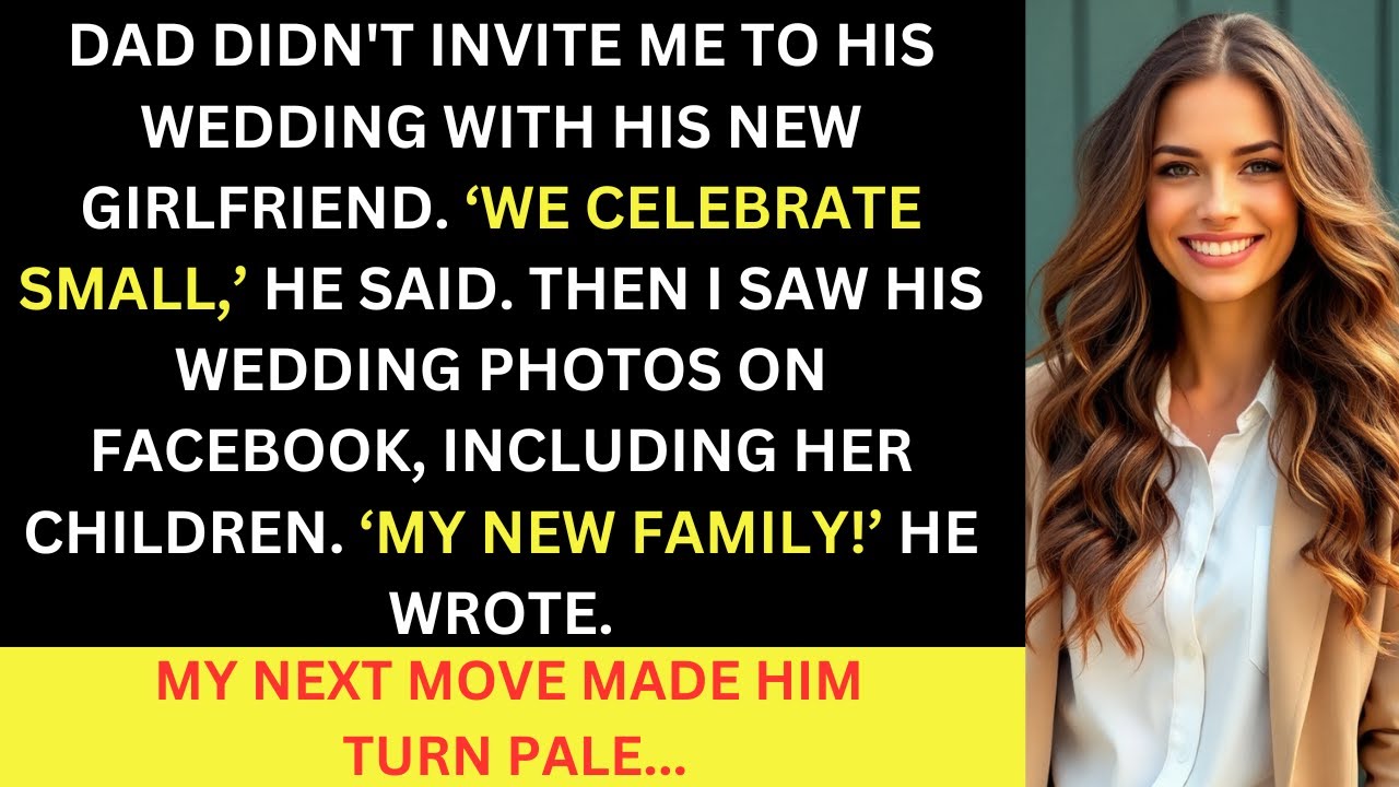 Dad Didn't Invite Me To His Wedding With His Girlfriend, Then I Saw Her Children On Wedding Photos..