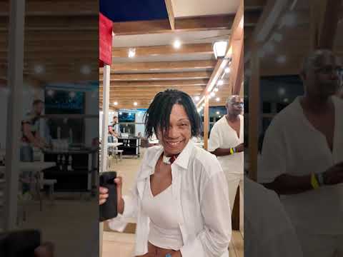 Jas performs a boogie at the White Party