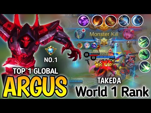 TOP 1 Global Argus Perfect Gameplay MVP By - Takeda Mobile Legends..