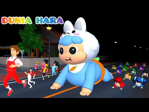Mainan Baby Hara PAPA MAMA Hidup Jadi Raksasa 😱 | Yuta Lari Pontang Panting Dikejar Baby Monster 