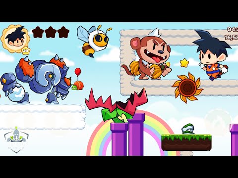 Super Meno - Jungle Platform | Levels (51-60) Boss Fight | MGIF | Android Gameplay WFG