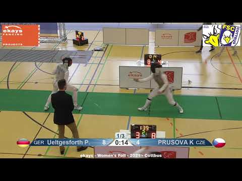 2021 DFB T32 12 F F Individual Cottbus GER QB GREEN PRUSOVA CZE vs UELTGESFORTH GER