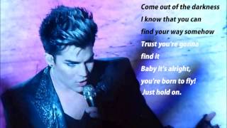 HD HOLD ON Lyrics On Screen Adam Lambert (improved!).wmv
