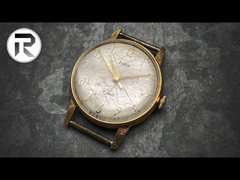 Restoration of a rare vintage soviet Zaria watch - 24K Gold Plating - USSR Zaria 2009