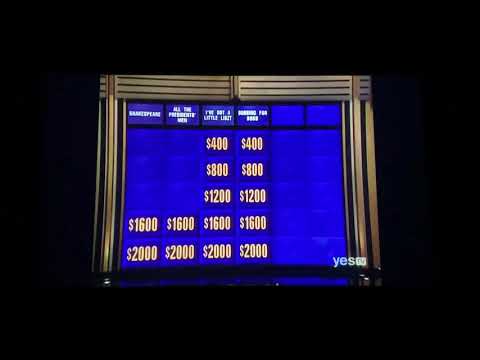 Double Jeopardy, Million Dollar Masters Tournament Day 6 - 3rd Daily Double (5/8/02)