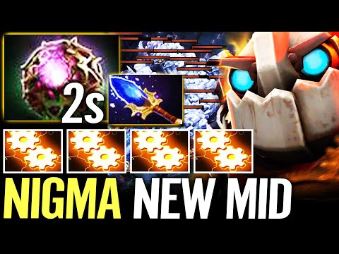 🔥 NIGMA Clockwerk 100% NEW HERO MID — Aghanim + Octarine 2SEC CD 3x Rocket Flare Spam Dota 2 Pro