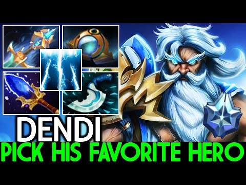 DENDI [Zeus] Pick His Favorite Hero Mid Nonstop Spam Skill Dota 2