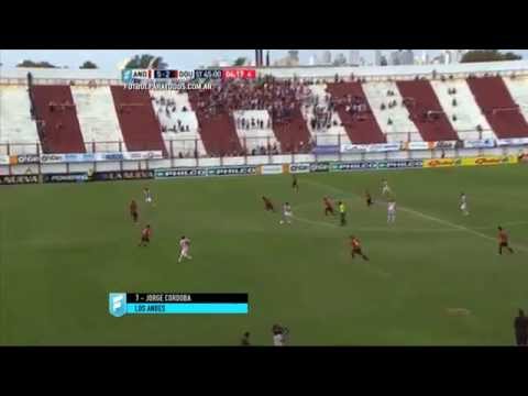 Gol de Córdoba. Los Andes 5 - Douglas 2. Fecha 9. B Nacional. FPT.