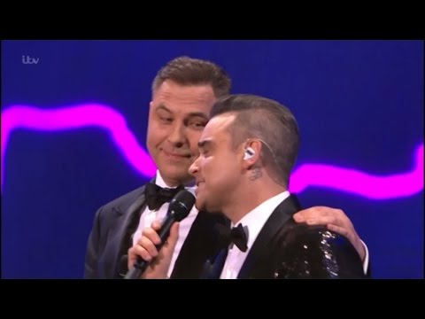 Robbie Williams & David Walliams sing a duet, very funny - The Royal Variety Performance 2016