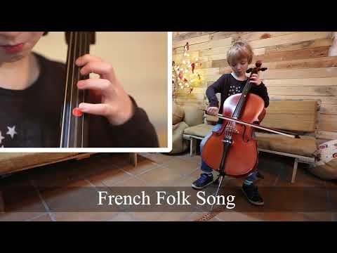2. French folk song - Cello tutorial by Timo - Suzuki book 1