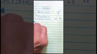 Factorising x²+7x+12.#maths #algebra #subscribe #like