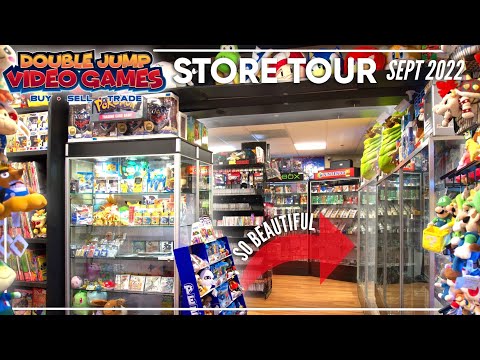 Post Remodel Tour of Double Jump Video Games’ Retro Game Store! | DJVG