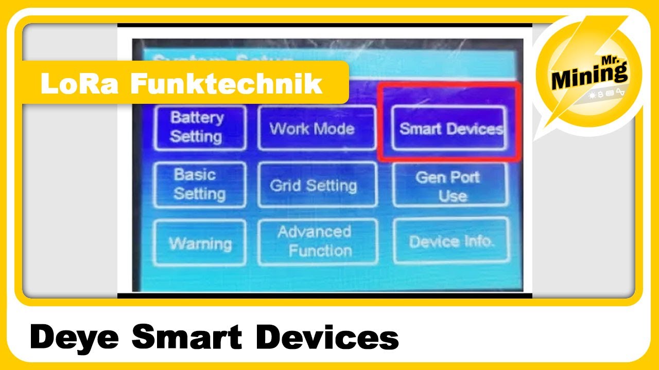 Deye Smart Devices, EV Charger, Steckdosen PV Modul Optimierer, auf LoRa Funktechnik eine Übersicht