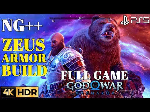GOD OF WAR RAGNAROK NG+ Zeus Armor Gameplay Walkthrough Part 1 Zeus Build | GOW Ragnarok Zeus Armor