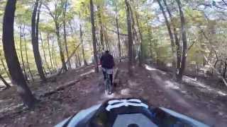 preview picture of video 'Mountain Biking in Strongsville Ohio Metroparks Oct. 2014'