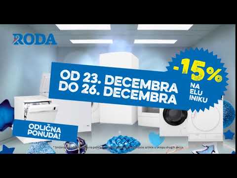Mega nedelja: -15% popusta na belu tehniku 23.12 - 26.12.2017.